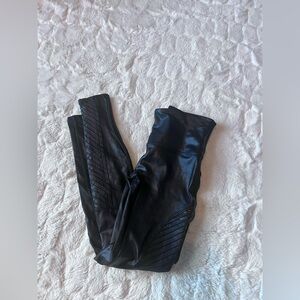 SPANX Faux Leather Moto Leggings